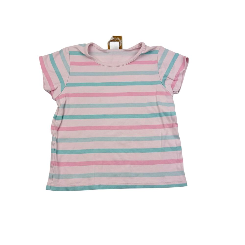 The Beaufort Bonnet Company Pink Striped Tee, Size 5